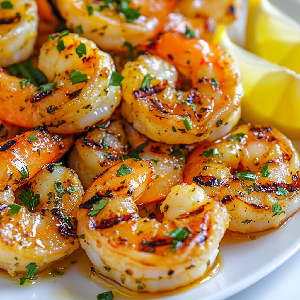 Lemon Herb Grilled Shrimp Juicy and Flavorful Delight