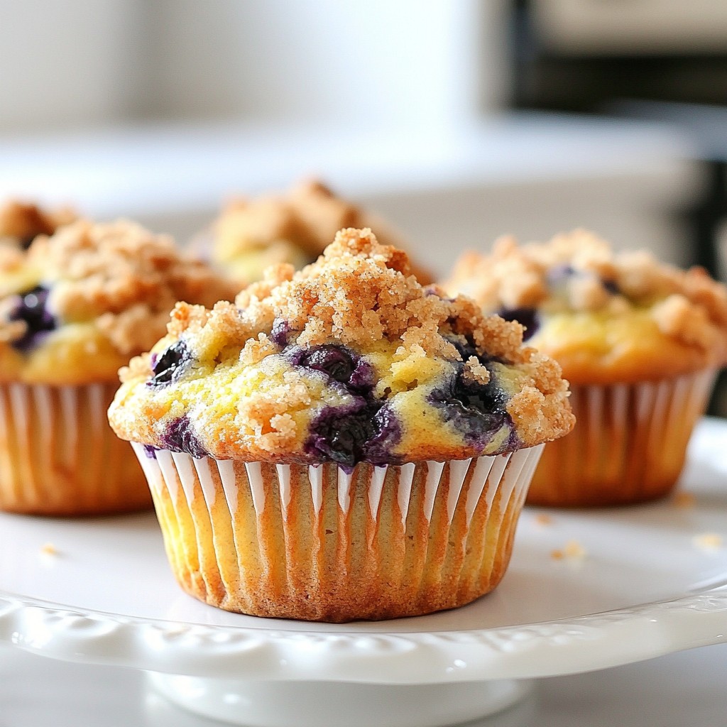 Blueberry Streusel Muffins Easy and Tasty Recipe