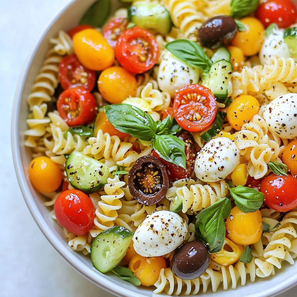 Caprese Pasta Salad Fresh and Flavorful Delight