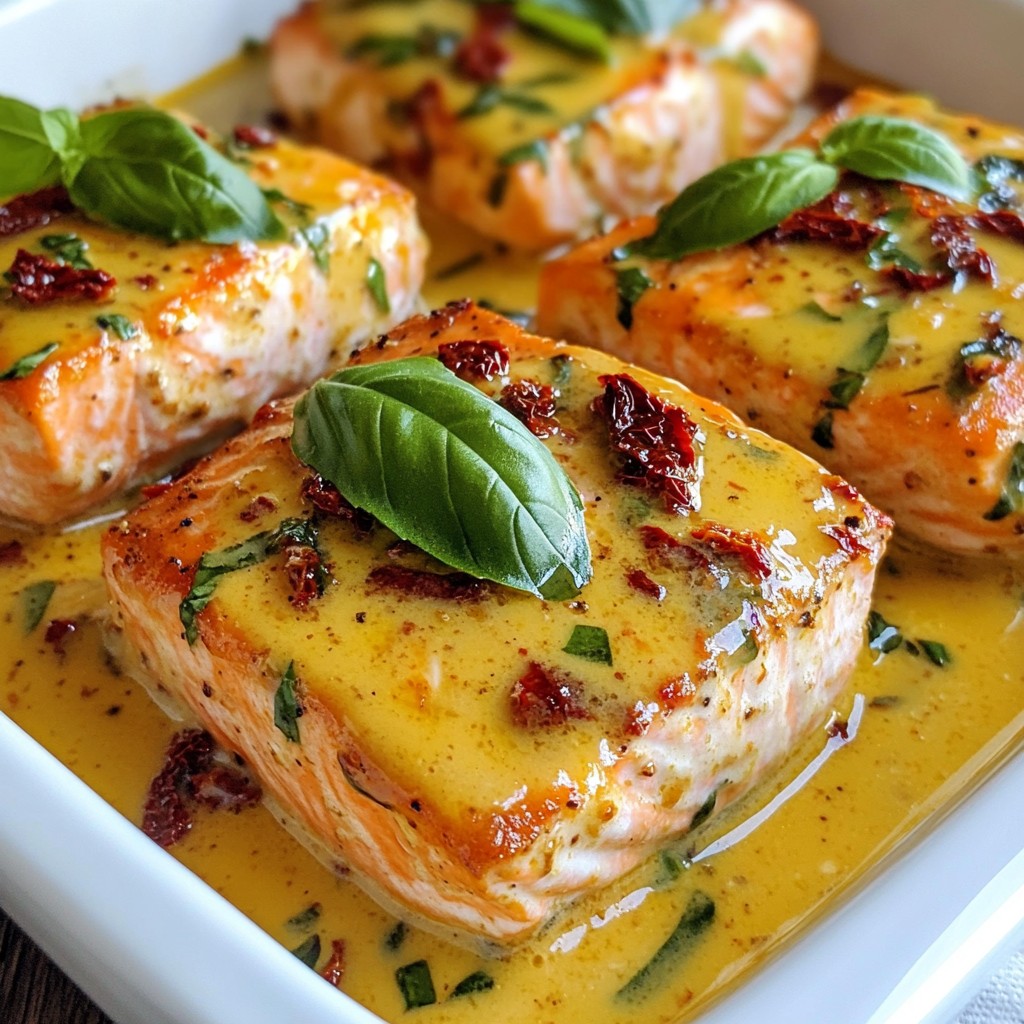 Creamy Sun-Dried Tomato Salmon Tasty and Simple Dish