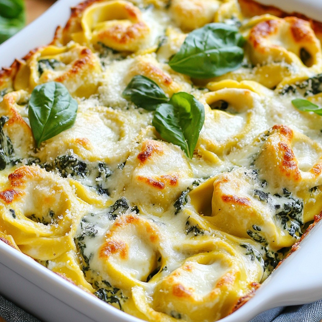 Creamy Spinach Tortellini Bake Savory Comfort Dish