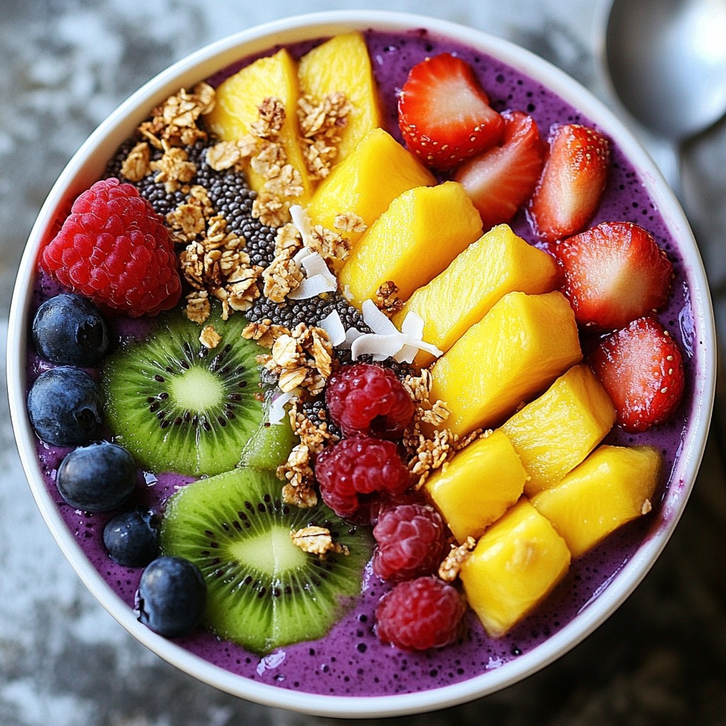 Tropical Acai Bowl Flavorful and Refreshing Delight