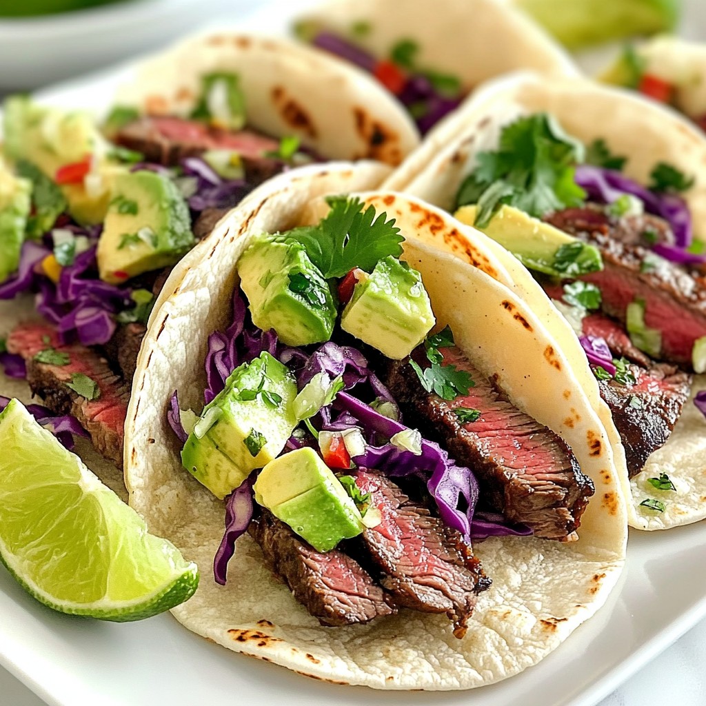 Chili Lime Skirt Steak Tacos Flavorful and Simple Dish