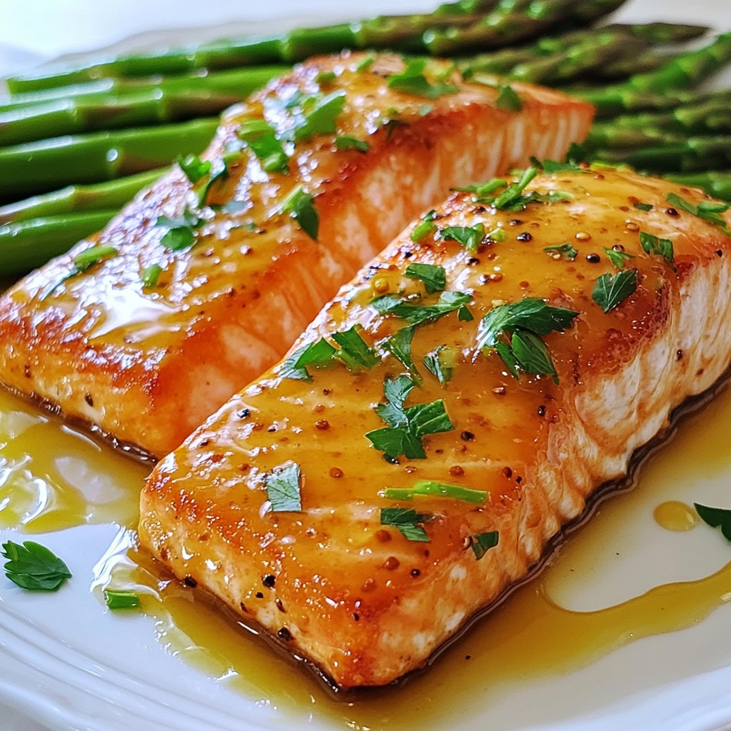 Honey Mustard Glazed Salmon Tasty and Easy Recipe