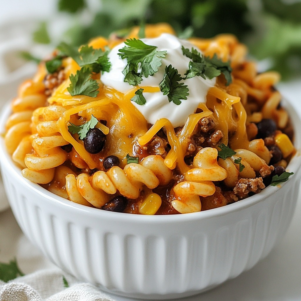 Cheesy Taco Pasta Skillet Flavorful One-Pan Meal