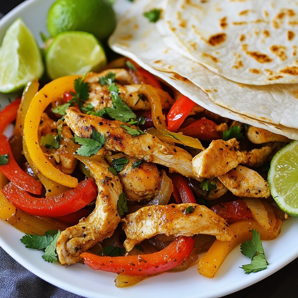 Honey Lime Chicken Fajitas Flavorful and Easy Recipe