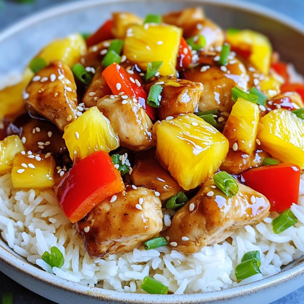Teriyaki Pineapple Chicken Skillet Flavorful Dinner Dish