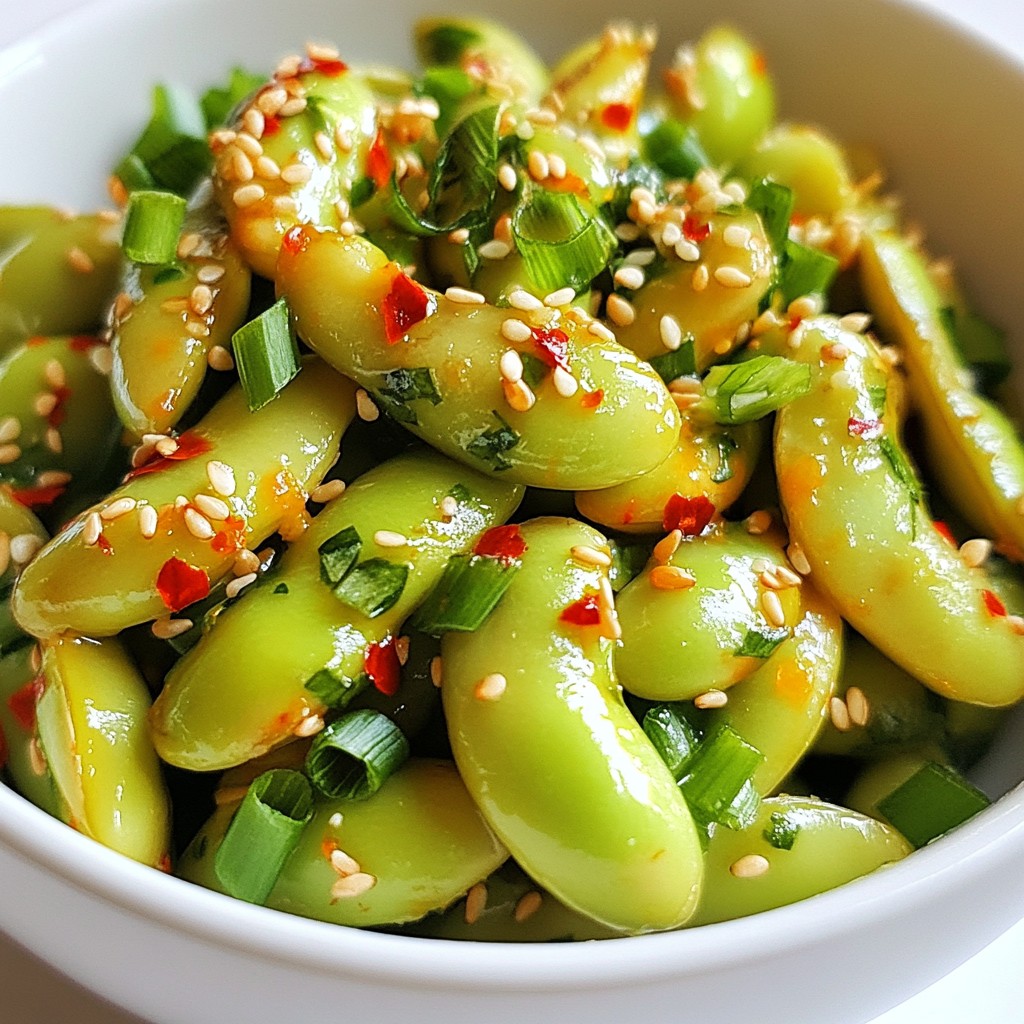 Spicy Garlic Edamame Flavorful and Easy Snack Recipe