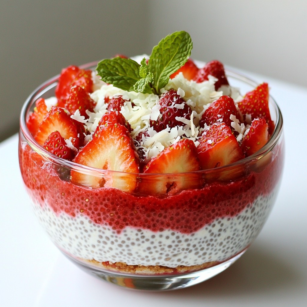Strawberry Coconut Chia Pudding Tasty and Healthy Treat