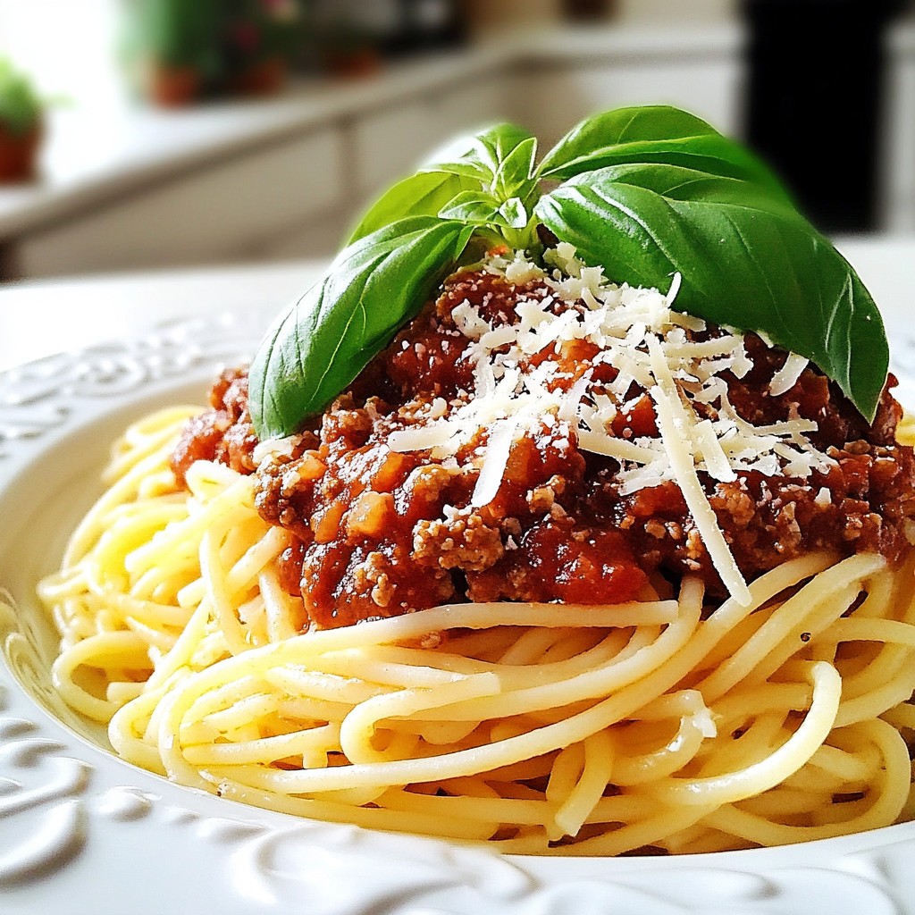 Spaghetti with Ground Beef Marinara Simple Recipe