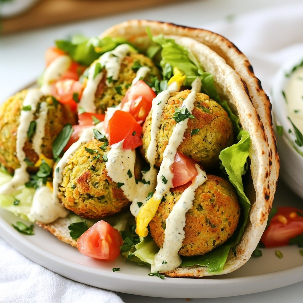 Air Fryer Falafel Pita Pockets Tasty and Healthy Meal