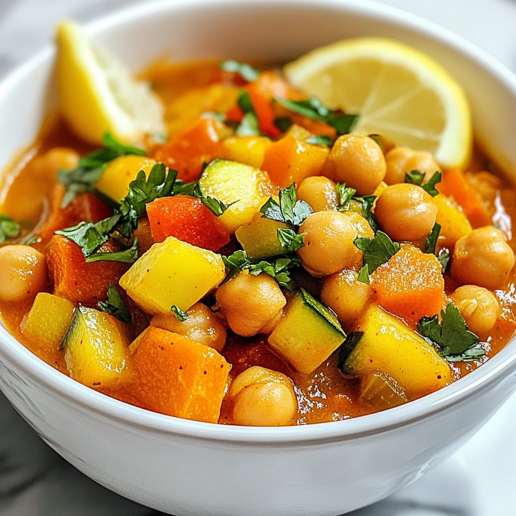 Moroccan Chickpea Stew Flavorful and Hearty Dish