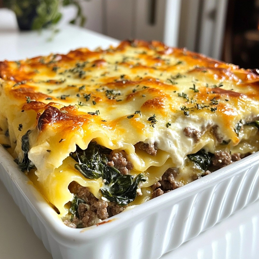 Creamy Spinach and Beef Casserole Simple Comfort Meal
