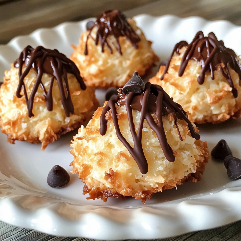 Chocolate Chip Coconut Macaroons Simple and Tasty Treat