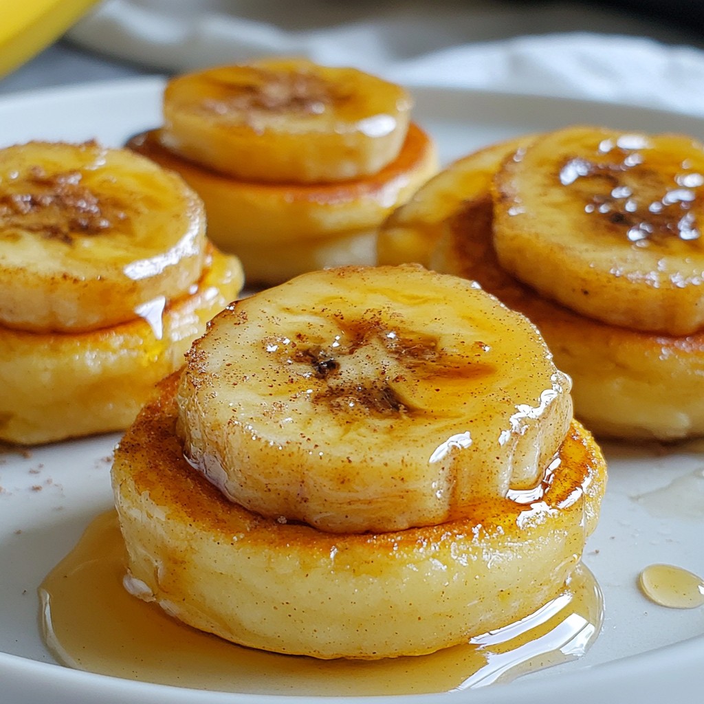 Caramelized Banana Pancake Bites Scrumptious Treat