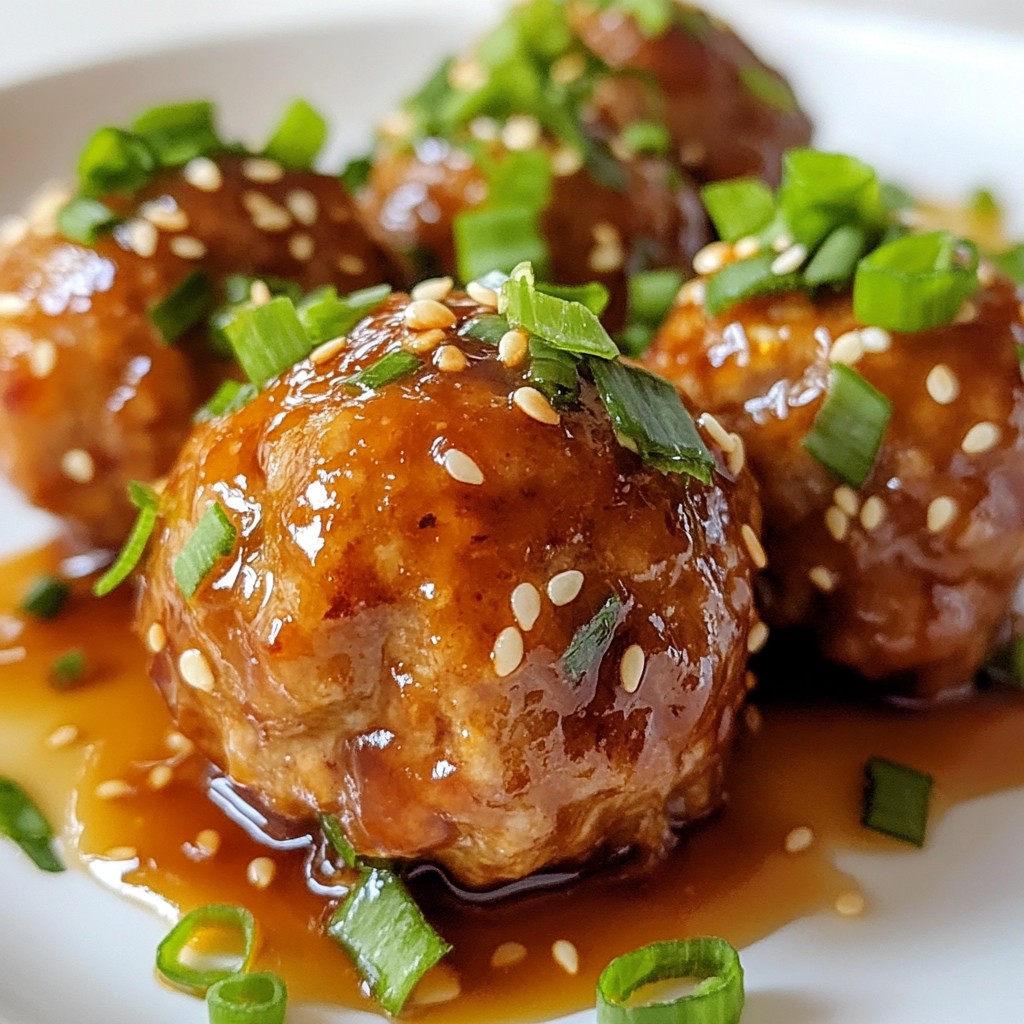 Teriyaki Turkey Meatballs Flavorful and Easy Recipe