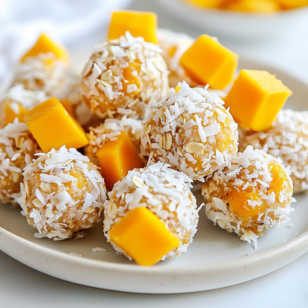 Mango Coconut Energy Bites Simple and Tasty Snack