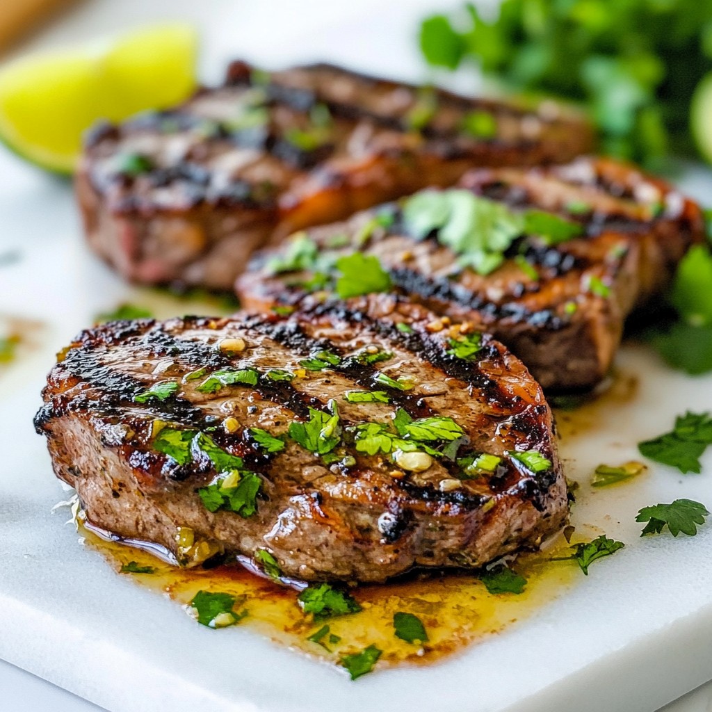 Garlic Lime Marinated Grilled Steak Flavorful Delight