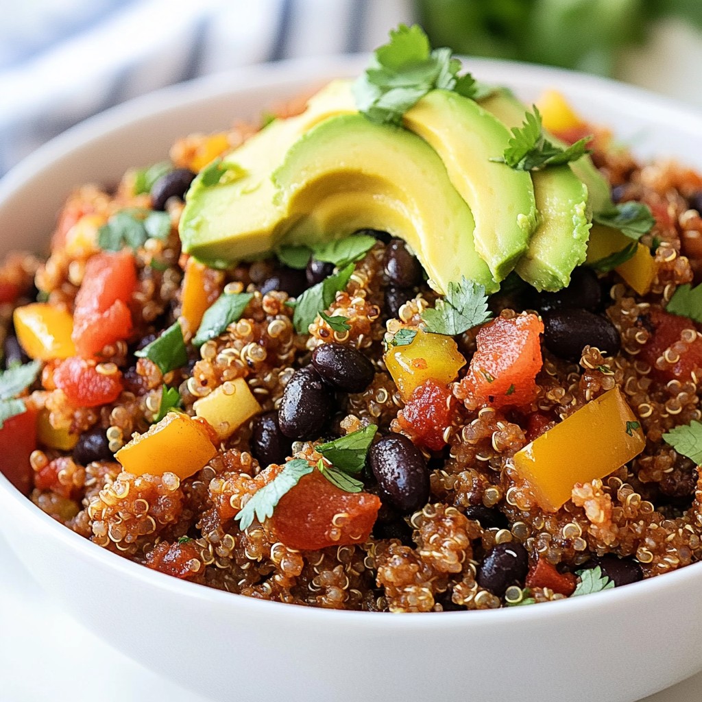 Spicy Ground Beef and Quinoa Skillet Comfort Dish