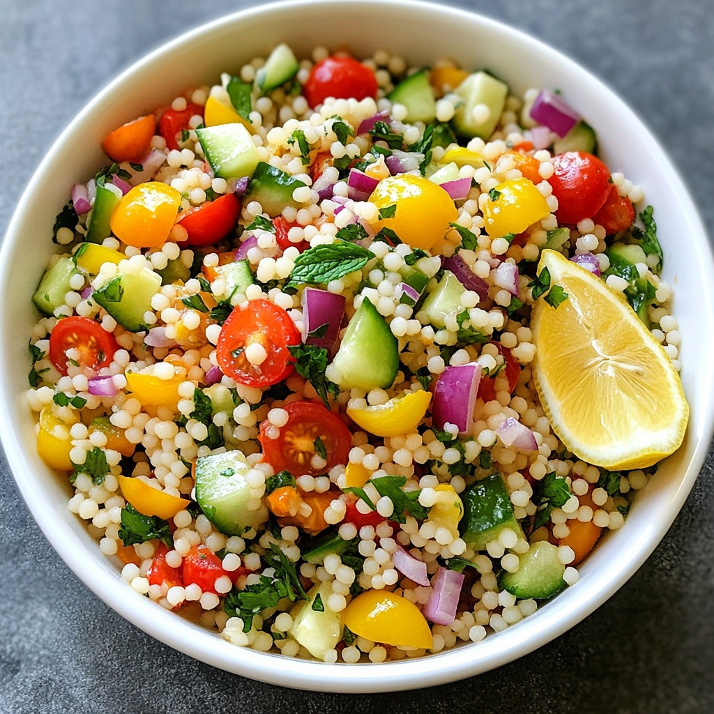 Lemon Herb Couscous Salad Fresh and Flavorful Recipe
