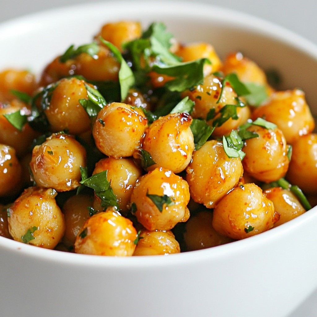 Sriracha Lime Roasted Chickpeas Flavorful Snack Idea