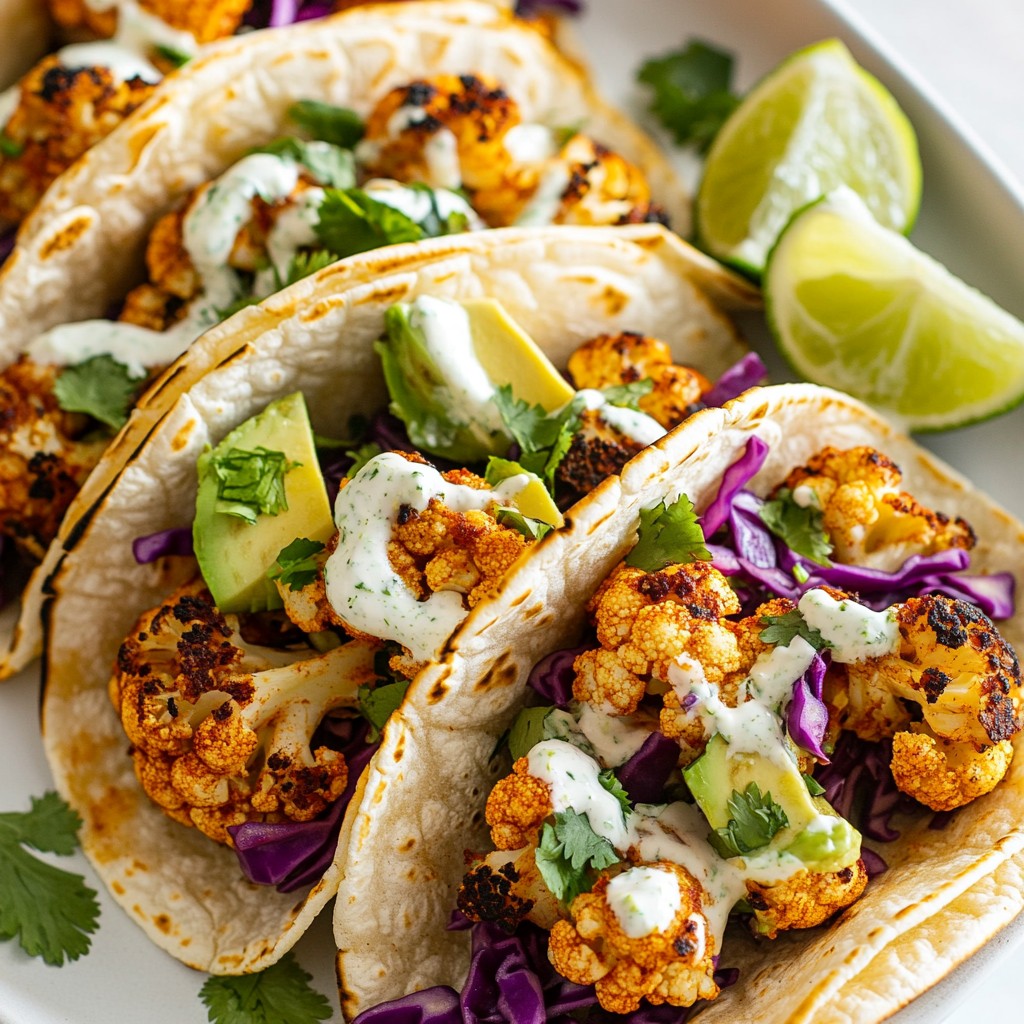 Roasted Cauliflower Tacos Flavorful and Simple Dish