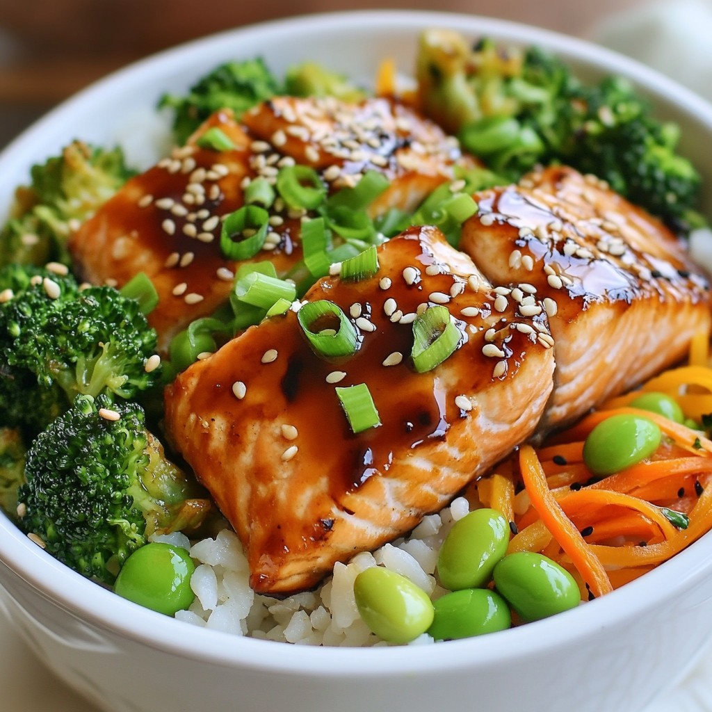 Teriyaki Glazed Salmon Bowl Flavorful and Healthy Meal