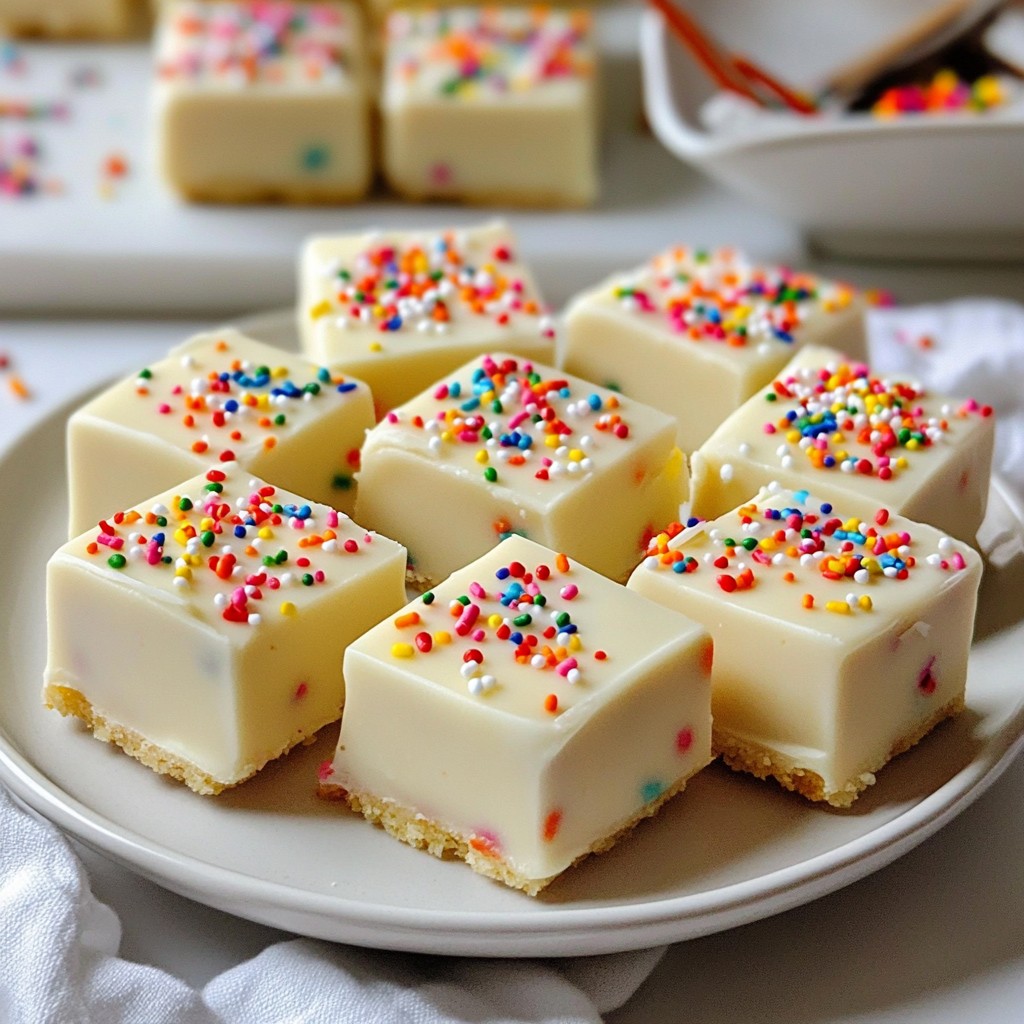 Funfetti Birthday Cake Fudge Tasty Delight to Make