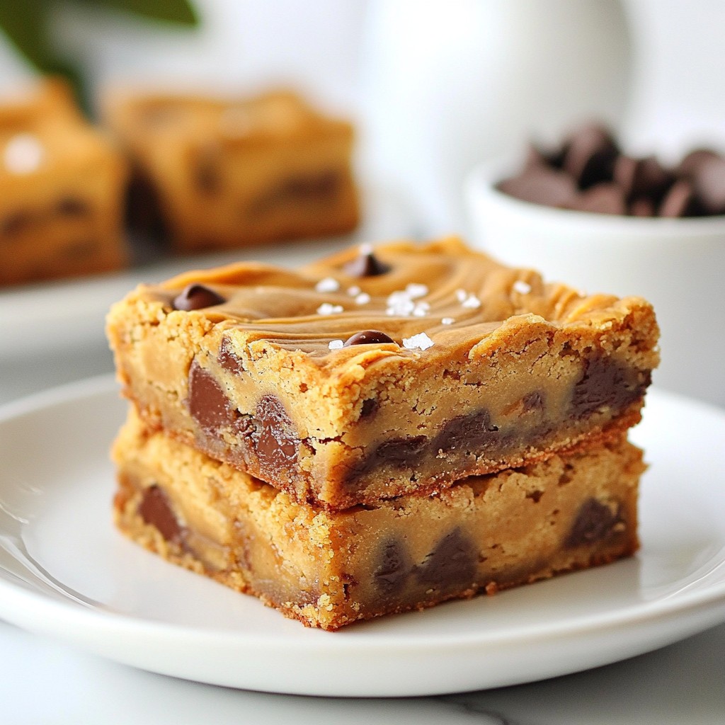Cookie Butter Swirl Blondies Delightful Dessert Recipe