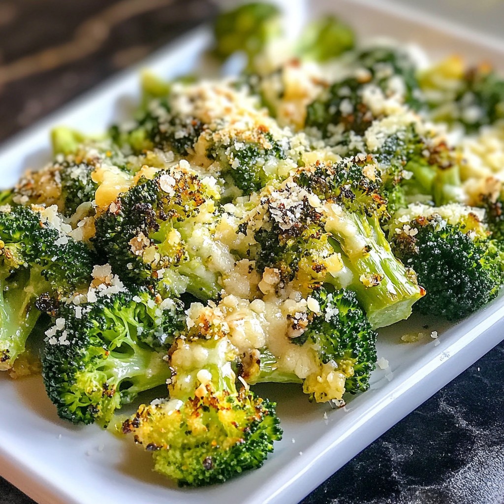 Roasted Garlic Parmesan Broccoli Simple and Tasty Dish