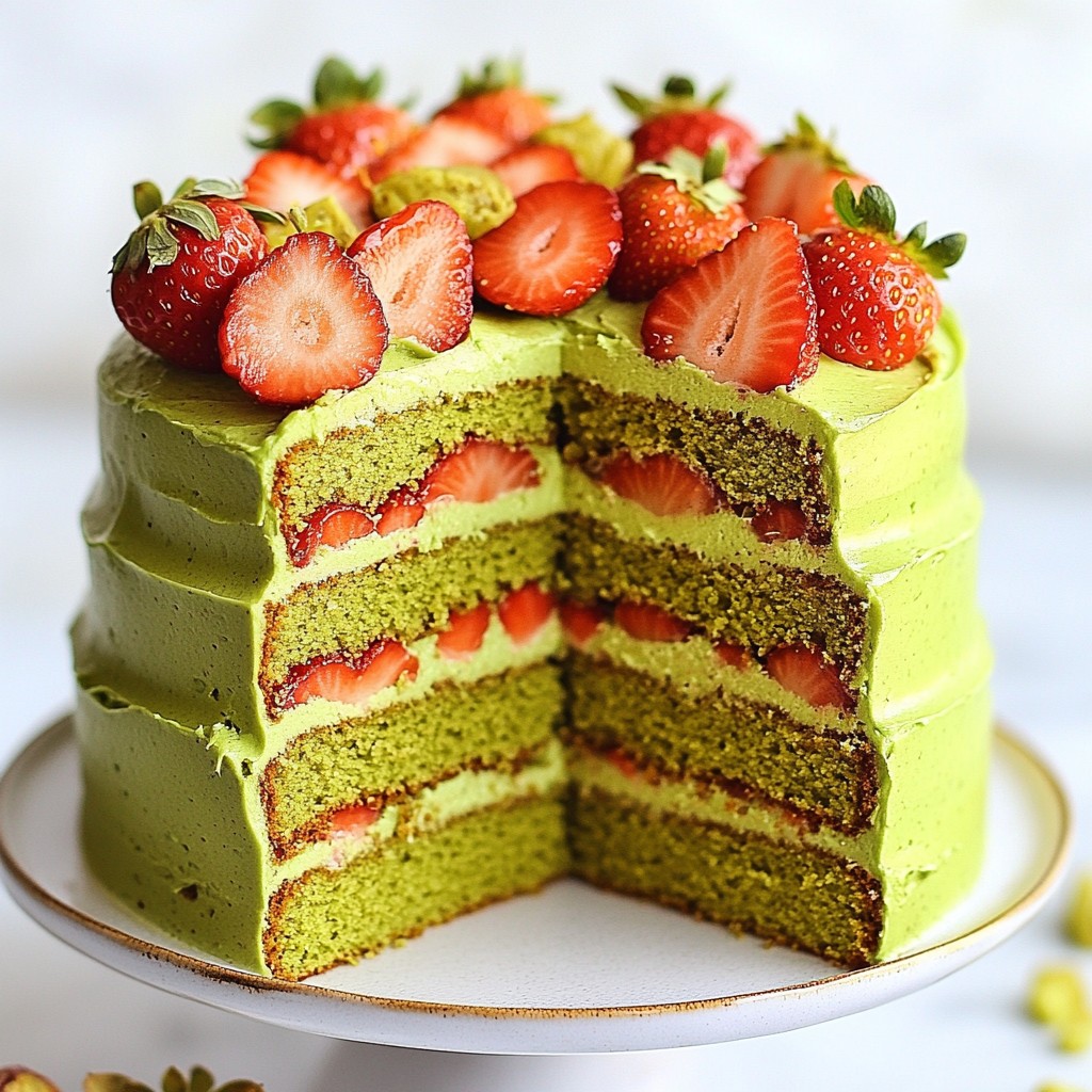 Matcha Strawberry Layer Cake Delightful and Simple Recipe
