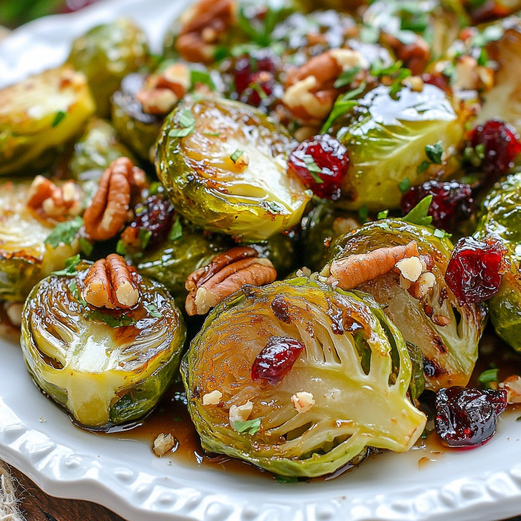 Maple Glazed Brussels Sprouts Flavorful Side Dish