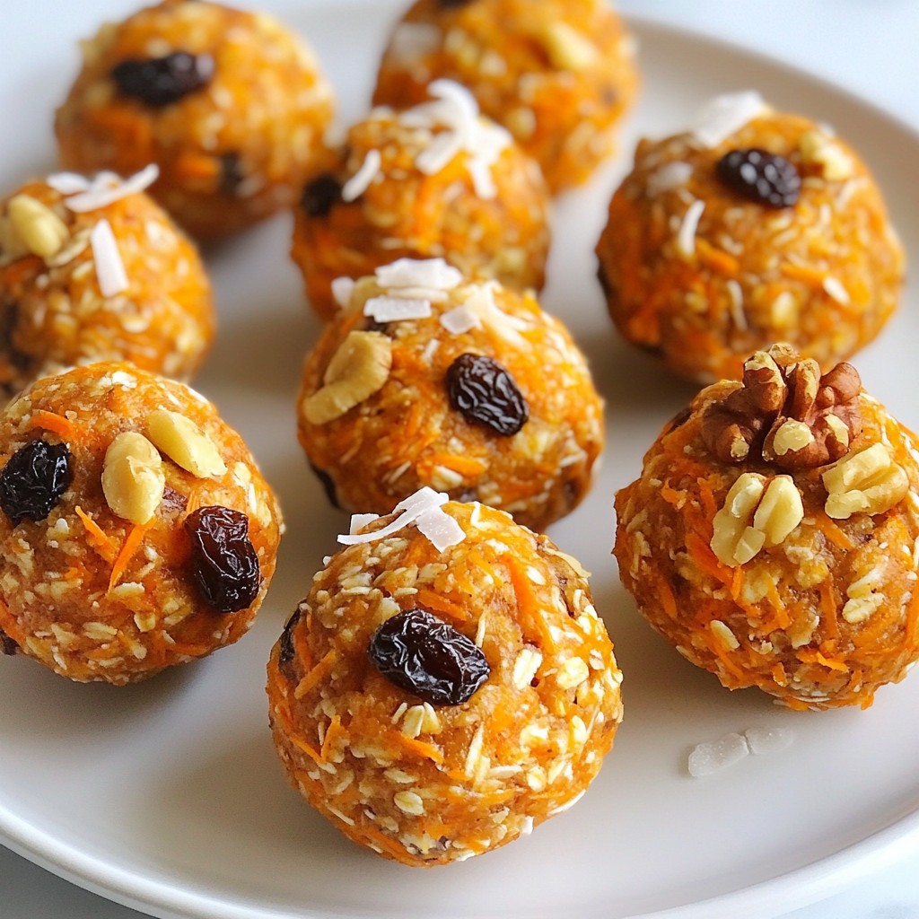 Vegan Carrot Cake Energy Balls Simple and Healthy Snack