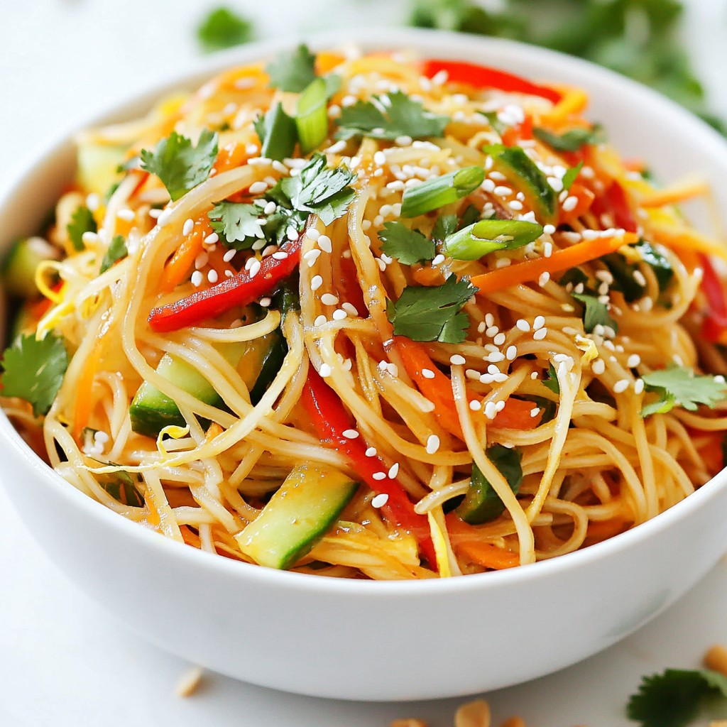 Spicy Sesame Noodle Salad Fresh and Flavorful Meal