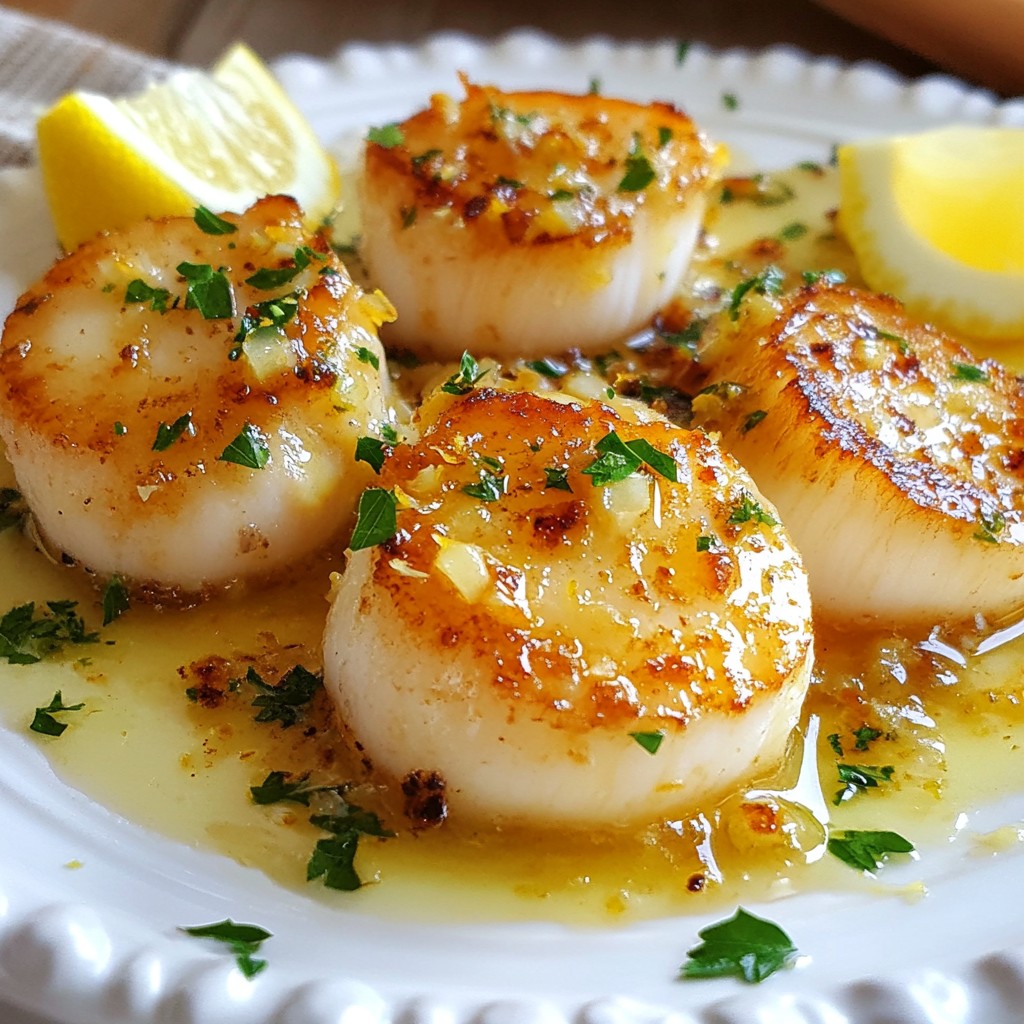 Lemon Garlic Butter Scallops Quick and Flavorful Meal