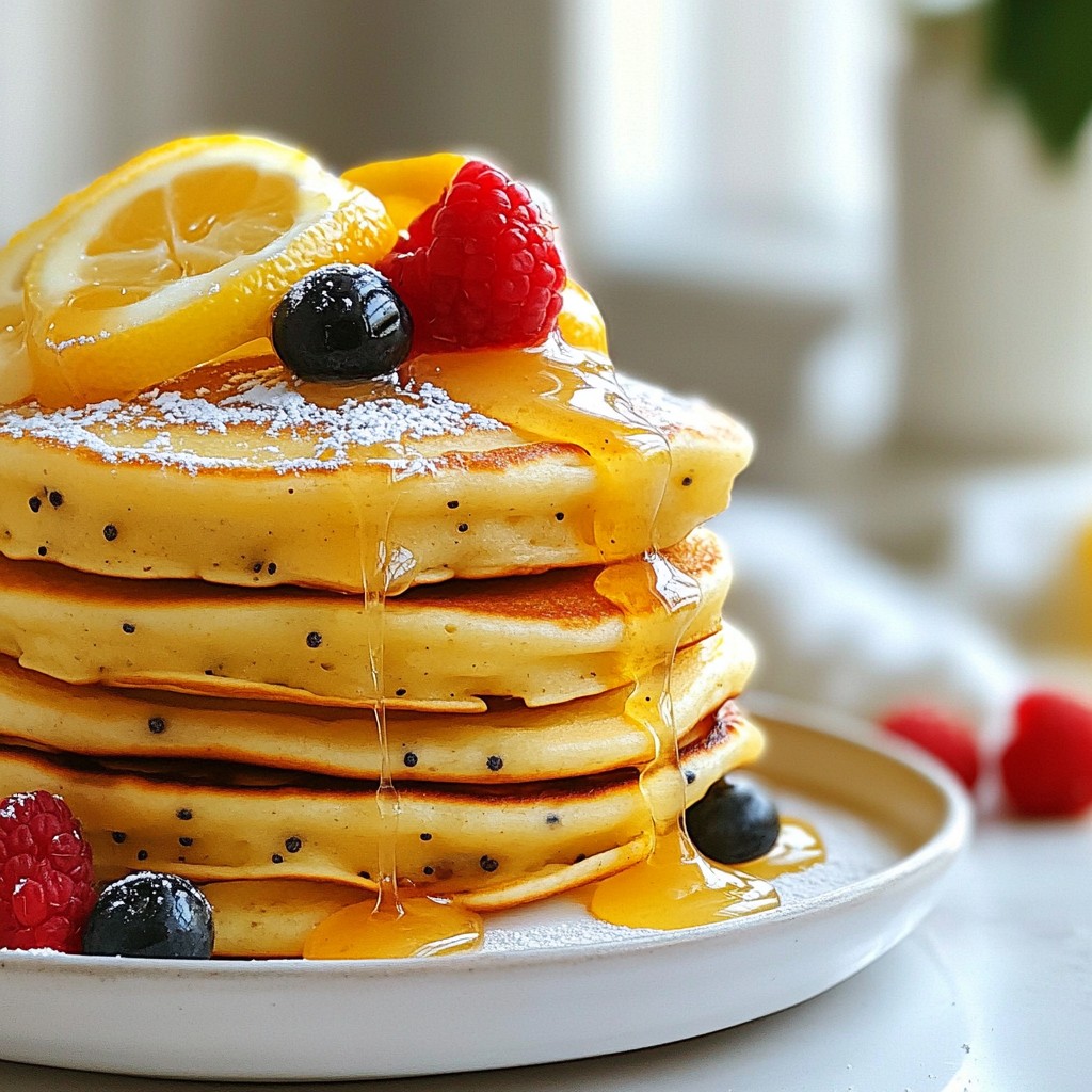 Lemon Poppy Seed Pancakes Savory and Simple Meal