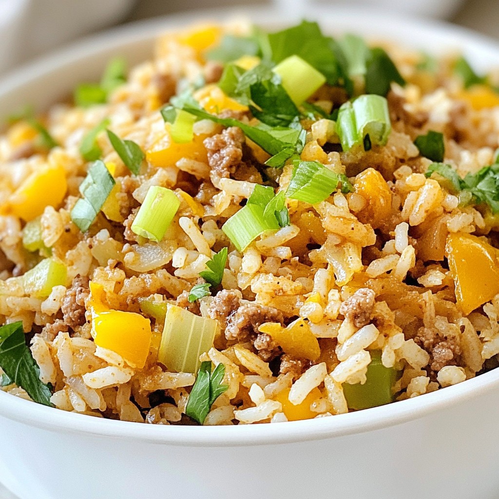 Cajun Dirty Rice with Turkey Flavorful Hearty Meal