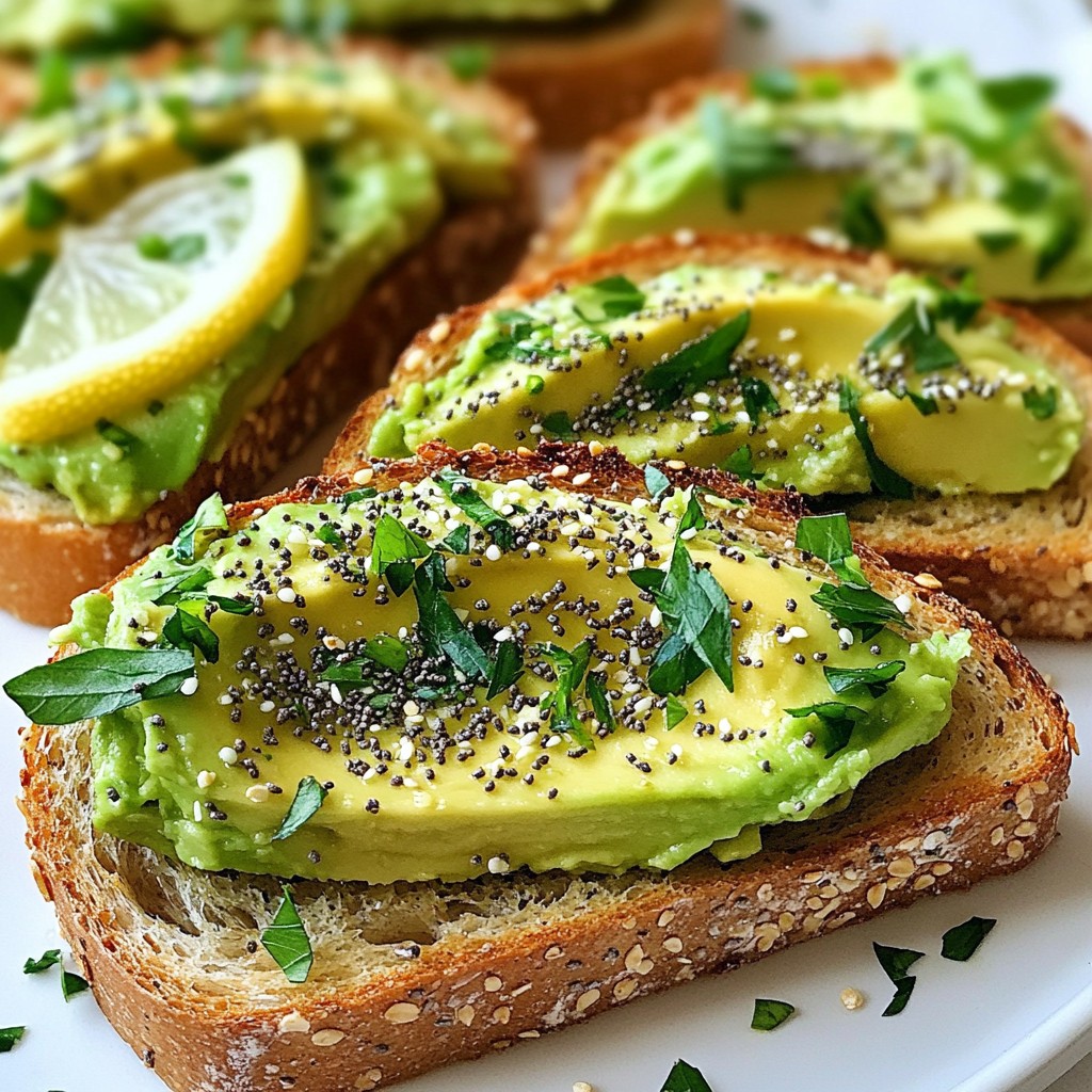 Avocado Toast with Everything Spice Simple Delight
