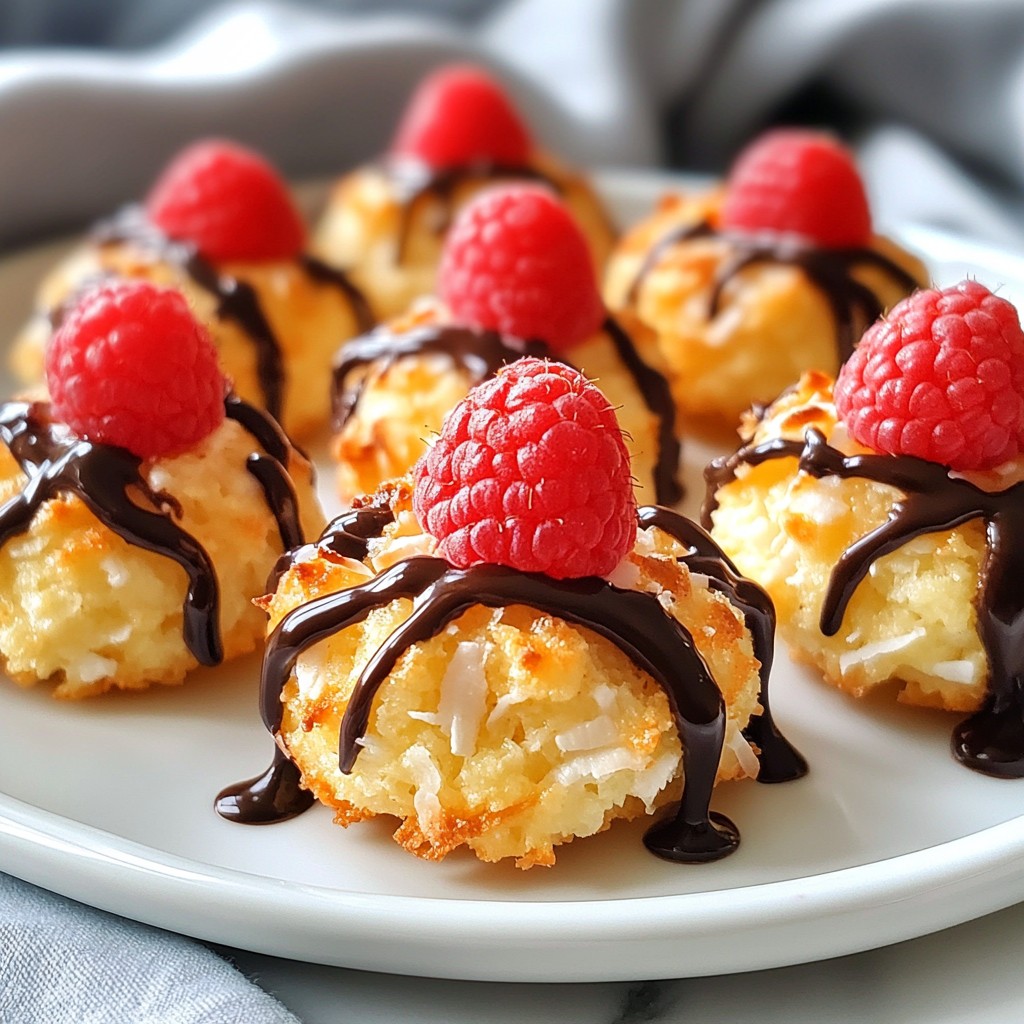 Raspberry Coconut Macaroons Easy and Tasty Treat