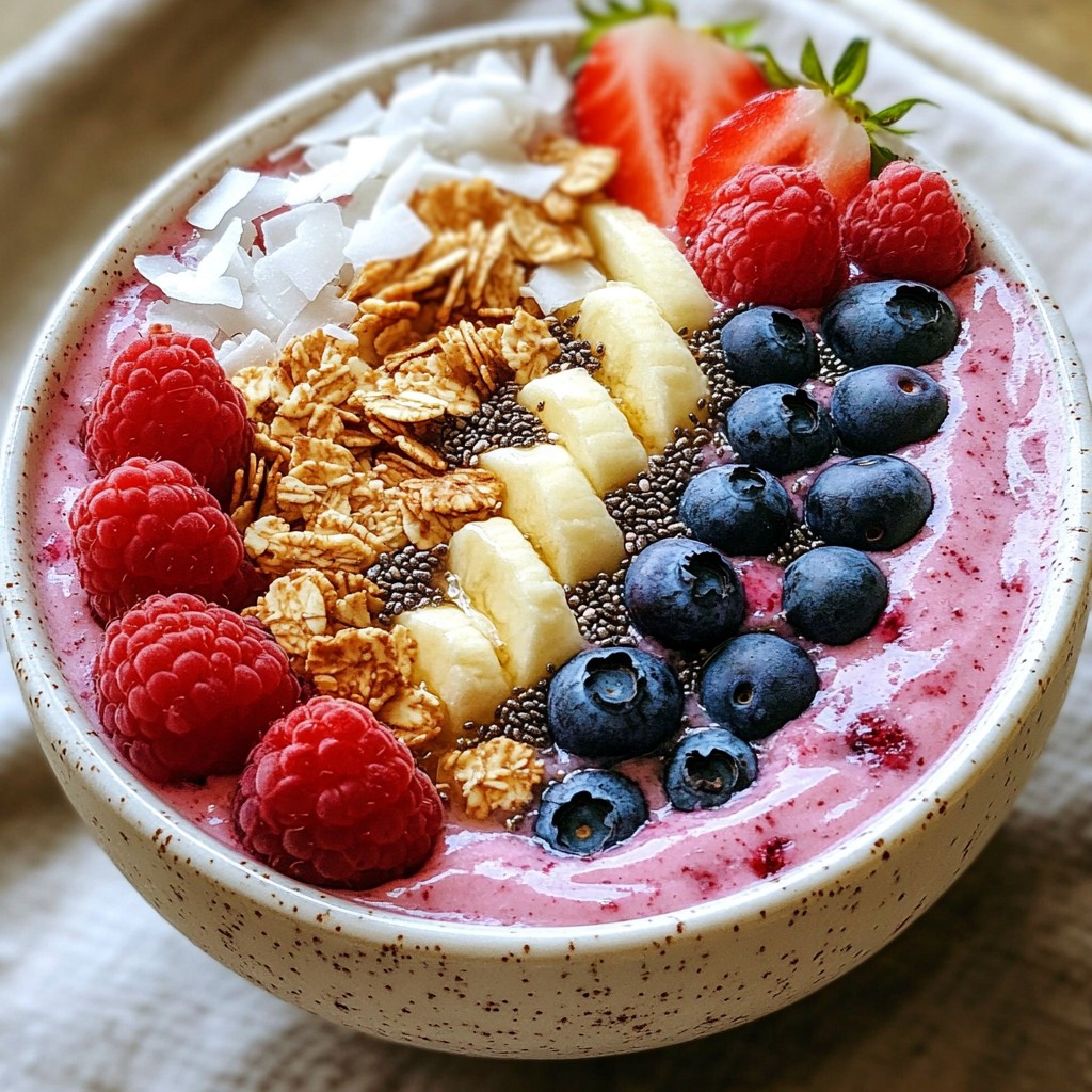 Triple Berry Smoothie Bowl Delightful and Nutritious