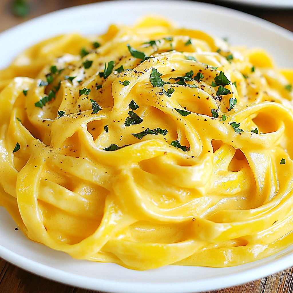 Creamy Pumpkin Alfredo Rich and Flavorful Pasta Dish