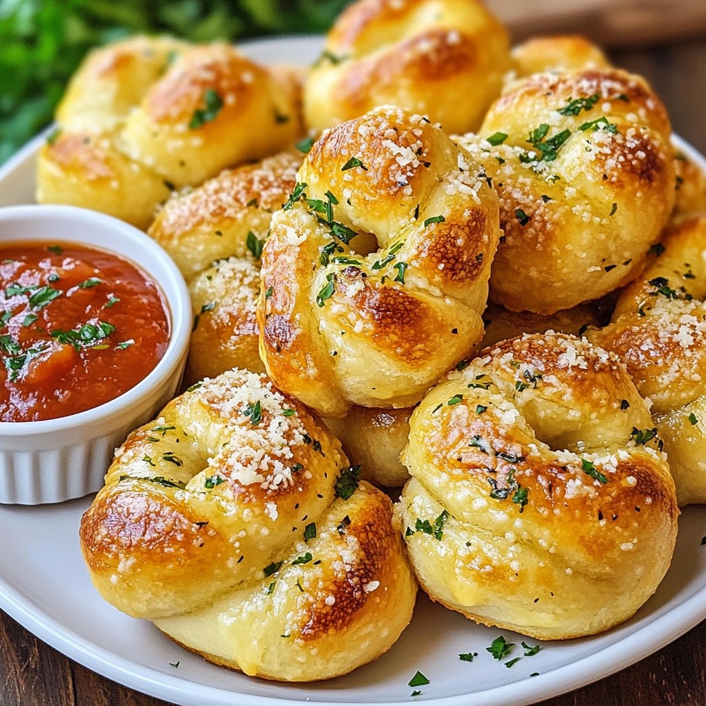 Garlic Butter Parmesan Knots Irresistible Flavor Treat