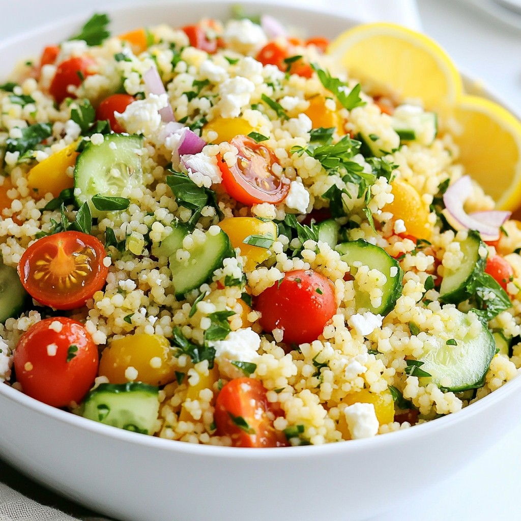 Lemon Herb Couscous Salad Easy and Fresh Recipe