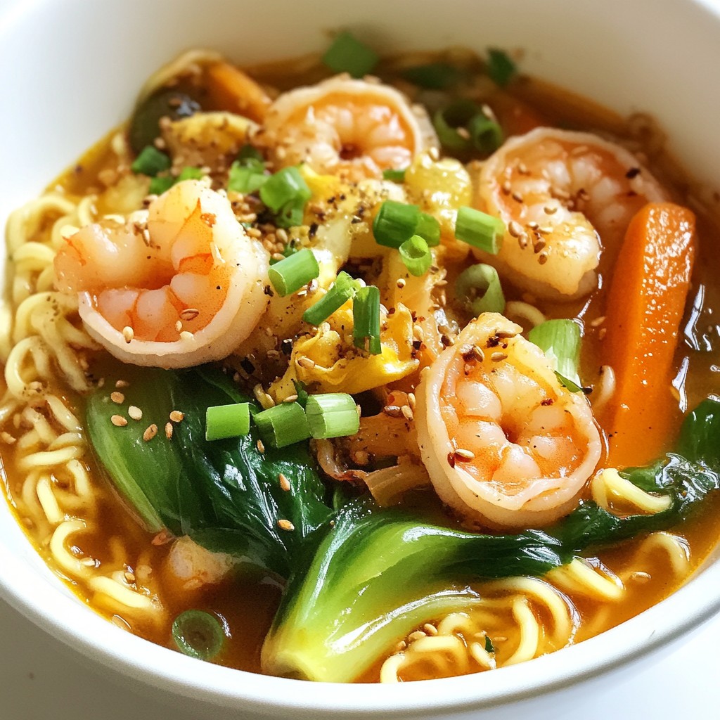 Spicy Shrimp Ramen Savory and Satisfying Meal
