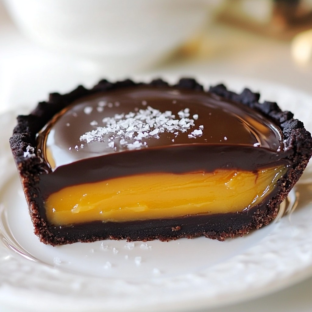 Chocolate Salted Caramel Tart Decadent Dessert Recipe