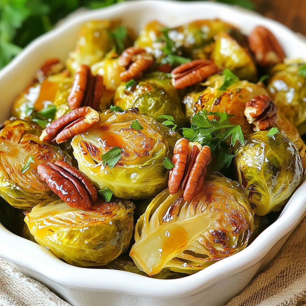 Maple Dijon Roasted Brussels Sprouts Flavorful Side Dish
