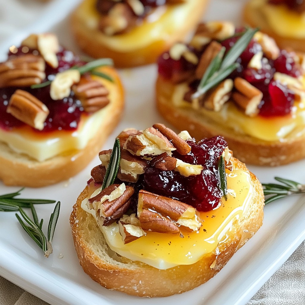 Cranberry Brie Crostini Easy and Flavorful Appetizer