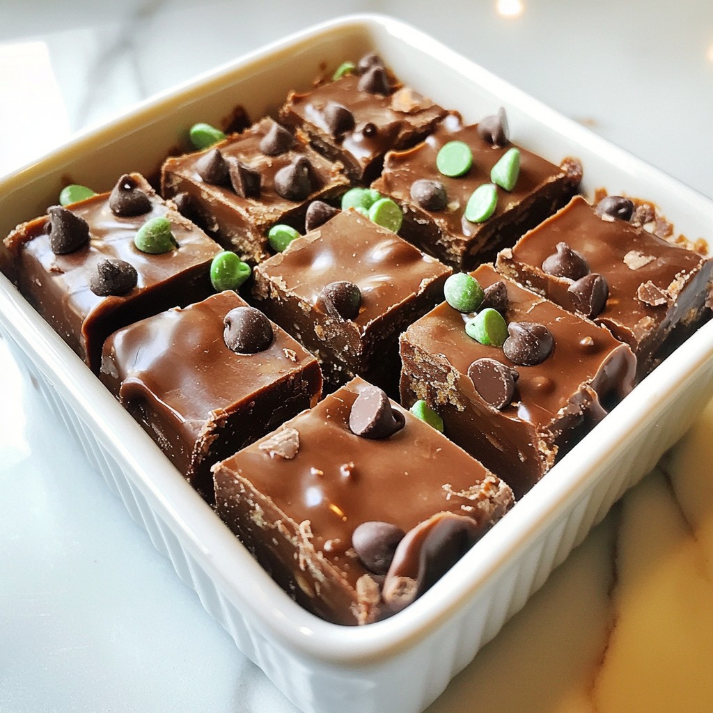 Mint Chocolate Chip Fudge Irresistible Sweet Treat