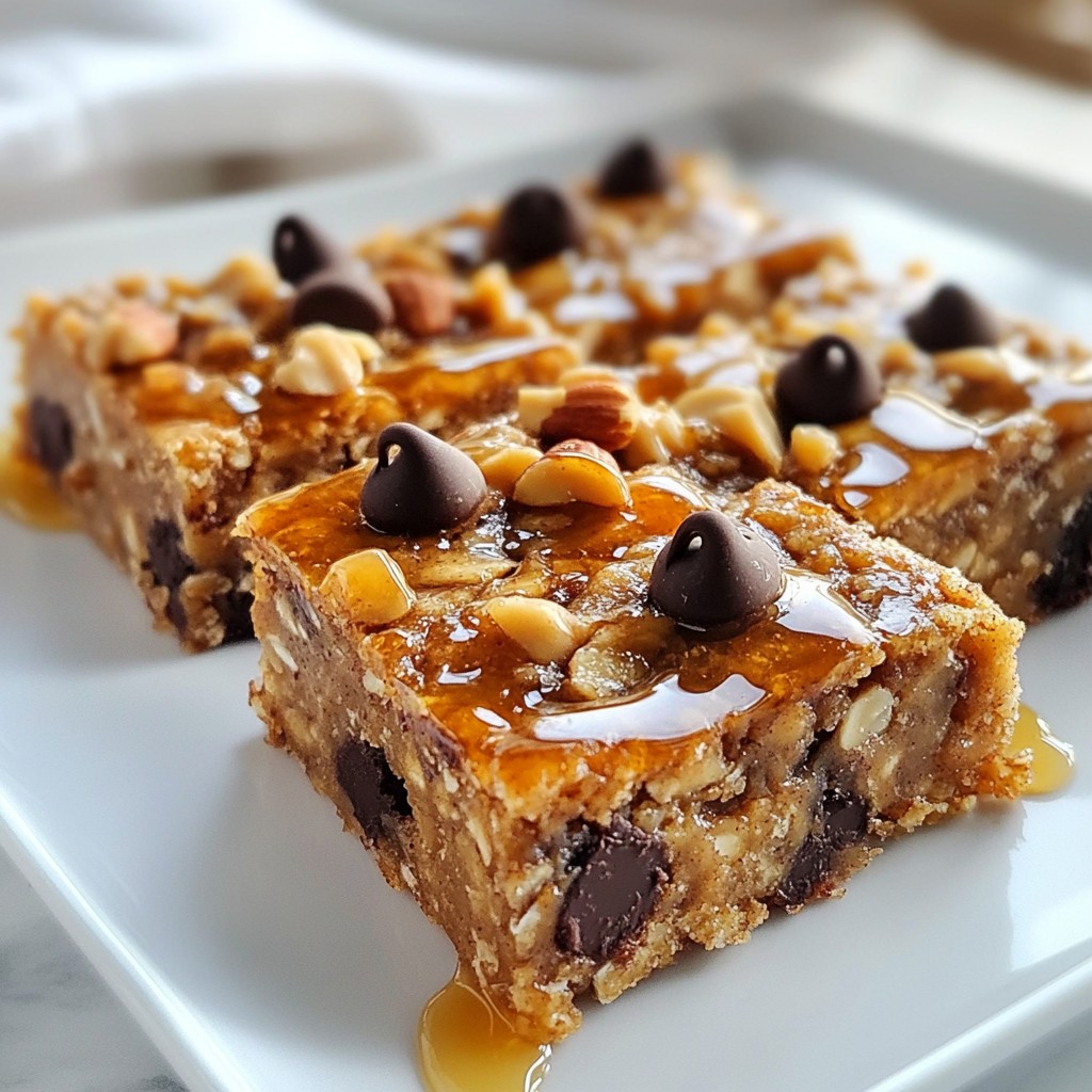 Peanut Butter Banana Oat Bars Simple and Tasty Snack