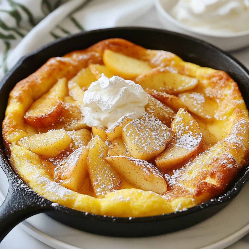 Rustic Apple Cinnamon Dutch Baby Delightful Dish